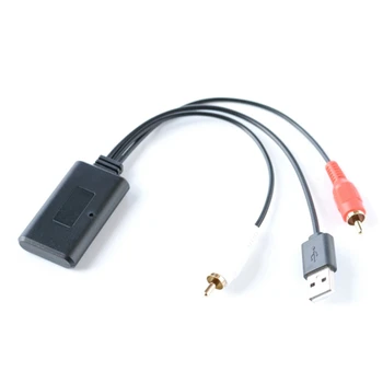 1 шт. Автомобильный универсальный модуль Bluetooth Музыкальный адаптер Bluetooth Rca Aux Аудиокабель с питанием от USB