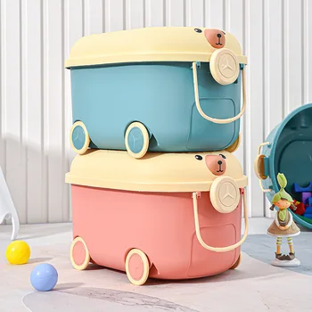 Коробка для хранения детских игрушек Коробка-органайзер для домашнего хозяйства Коробка для хранения забавных шкивов-копилок Коробка для сортировки детской одежды Коробка для хранения