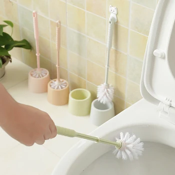 Набор Держателей туалетных щеток для ванной комнаты с длинной ручкой Очиститель Инструмент для чистки кухни Бытовые Аксессуары Оборудование для ванной комнаты с основанием