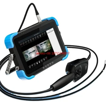 Гибкая инспекционная камера промышленного видеоскопа с сенсорным экраном 10,1 дюйма, зондом 6 мм, функцией стереоизмерения