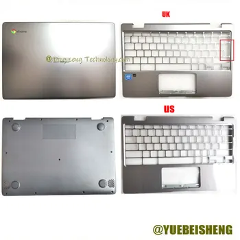 YUEBEISH New/Org Для ASUS ChromeBook C223 C223NA-D задняя крышка ЖК-дисплея/подставка для рук, верхняя панель клавиатуры/Нижняя крышка корпуса, серый