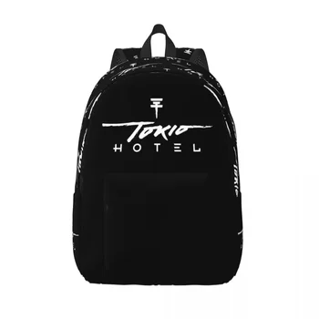 Tokio Hotel BillKaulitz Подростковый Рюкзак с Высоким Карманом для Школьной Работы, Дорожный Рюкзак в стиле Рок для Мужчин И Женщин, Холщовые Сумки Для Ноутбуков