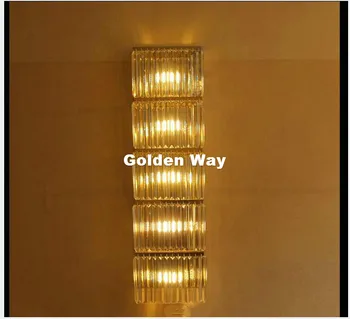 Бесплатная доставка Современный золотой хрустальный настенный светильник Decora, настенное бра, прикроватный светильник для гостиной, настенный светильник с кристаллом K9, Гарантия 100%
