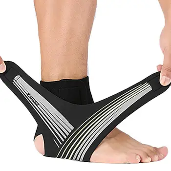 Защитный футбольный бандаж для голеностопа, баскетбольный бандаж для голеностопа, компрессионные носки, дышащие обертывания для пятки, защита лодыжки.