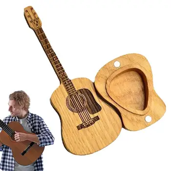 Деревянные медиаторы, крутые гитарные аксессуары, крутые гитарные аксессуары, медиаторы для акустической гитары, деревянный медиатор для гитары, футляр для гитары