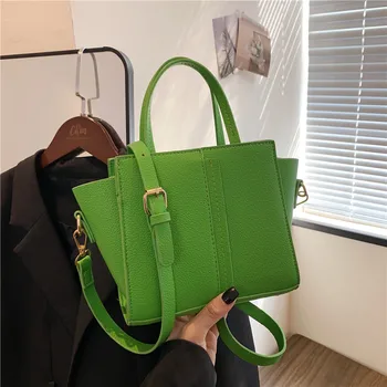 Корейская модная сумка-крылышко, простая сумочка с текстурой Личи, сумки через плечо.