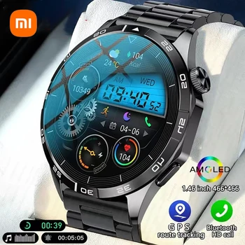Xiaomi Mijia GT4 Smartwatch Мужские GPS Трекер AMOLED 466*466 HD Экран Частота Сердечных Сокращений Bluetooth Вызов Смарт-Часы для Huawei GT4 Pro