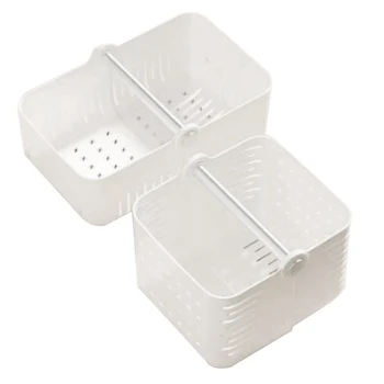 Ящик для хранения в ванной, переносная Душевая стойка с ручкой, Пластиковая корзина для туалетных принадлежностей, Кухонная стойка для хранения