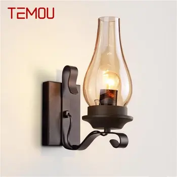 Внутренние настенные светильники TEMOU, ретро-светильники, светодиодные классические Креативные светильники в стиле Лофт, бра для дома