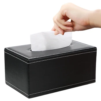 Коробка для салфеток из искусственной кожи, держатель для бумаги, Прямоугольная коробка для салфеток, Организация домашней кухни, защита от влаги, товары для дома