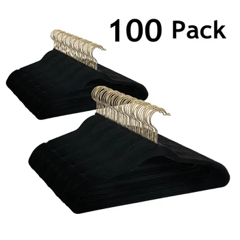 Нескользящие бархатные вешалки для одежды Better Homes & Gardens, 100 шт., черный