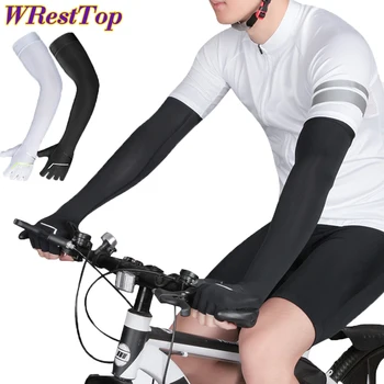 1 пара Крутых мужских Женских перчаток с рукавами для бега, езды на велосипеде, Рыбалки, велосипедного спорта, Защитные грелки для рук, чехол для защиты от ультрафиолета