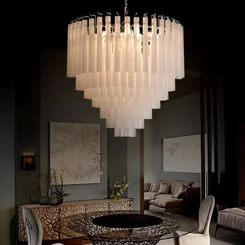Постмодернистская светодиодная люстра для гостиной Потолочный светильник simple art роскошная столовая из матового стекла дизайнерский образец освещения
