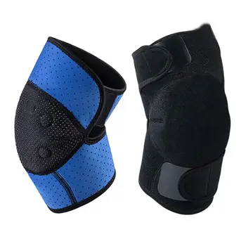 Защитный кожух для колена 1 пара Практичных эластичных крепежных лент Дизайн Магнитного наколенника Поддержка подарков для пожилых людей для ежедневного использования