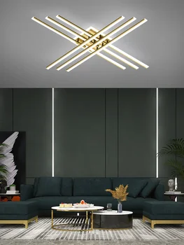 Светильник в гостиной Простой Современный минималистичный Креативный дизайнерский линейный светильник, светодиодный потолочный светильник, светильники для прихожей, столовой, спальни