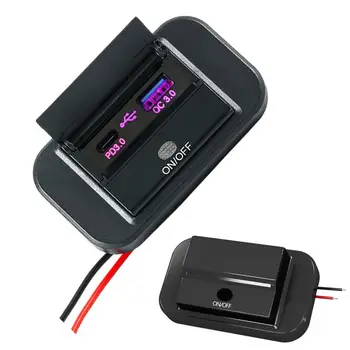 Быстрое Автомобильное Зарядное Устройство USB C Зарядное Устройство Быстрая Зарядка Пылезащитное Автомобильное Зарядное Устройство Для телефона PD & QC3.0 Двухпортовый USB C Адаптер Прикуривателя