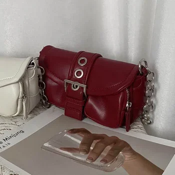 Модная квадратная сумка подмышками, женская дизайнерская мини-сумочка, женская высококачественная винтажная сумка-мессенджер из искусственной кожи через плечо
