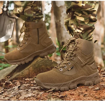 Мужские военные ботинки, боевая обувь для десанта спецназа, мужские охотничьи треккинговые походные ботинки, мужская тактическая рабочая обувь Ankel