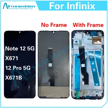 100% Тест Для Infinix Note 12 Pro 5G X671 X671B ЖК-Дисплей С Сенсорным Экраном Дигитайзер В Сборе Замена Запасных Частей