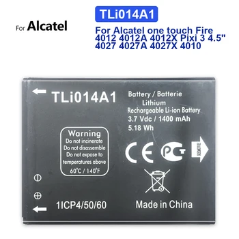 Аккумулятор для мобильного телефона Alcatel One Touch Fire, 4012, 4012A, 4012X, Pixi 3, 4,5 