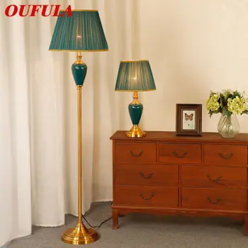 Современный керамический торшер OUFULA со светодиодной подсветкой, креативные настольные светильники в скандинавском стиле для дома, гостиной, спальни, кабинета