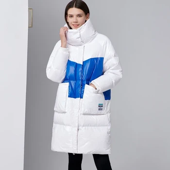 2023 Новое женское хлопчатобумажное пальто, Зимняя куртка, Женские толстые теплые парки, верхняя одежда с капюшоном, пальто большого размера