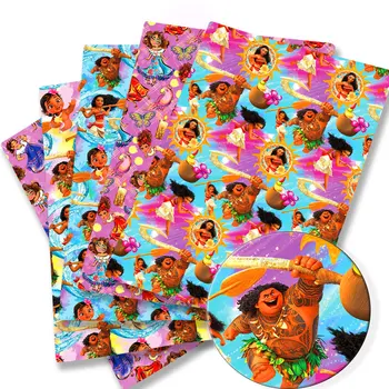 ткань Disney 140x50 см Мультяшная хлопчатобумажная ткань Лоскутная ткань Детский домашний текстиль для шитья кукольного платья Занавеска Полиэстер хлопчатобумажная ткань