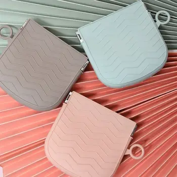Сплошной цвет Силиконовый бумажник женщины самозакрывающиеся монета наушников кабель для передачи данных портативный ключ сумка для хранения путешествия помада косметическая сумка