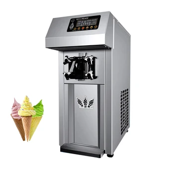 Машина для производства мягкого мороженого One Flavor из нержавеющей стали, коммерческая домашняя мороженица 110 В 220 В