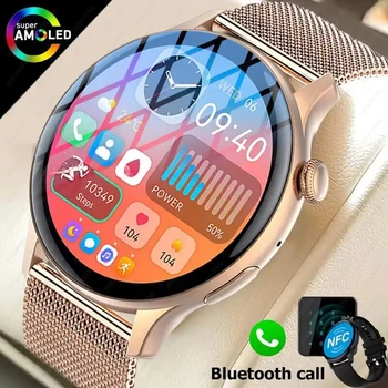 2023 Новые смарт-часы с NFC и Bluetooth-вызовом, мужские, IP68, водонепроницаемые, спортивные, фитнес-трекер, многофункциональные умные часы для мужчин и женщин для Huawei