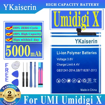 YKaiserin для UMI Umidigi X Аккумулятор 5000 мАч Запасные части для телефона с инструментами
