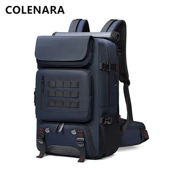 Рюкзак из ткани Оксфорд COLENARA, мужская деловая дорожная сумка, уличная сумка для ноутбука большой емкости, USB-зарядка, школьный рюкзак