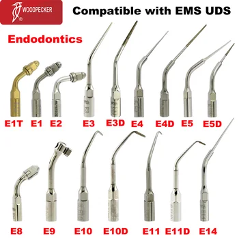 Наконечники стоматологического Ультразвукового Скалера Woodpecker Scaling Endo Tips Satalec E-Series Подходят для Ультразвукового Перио-скалера EMS UDS Handpiece