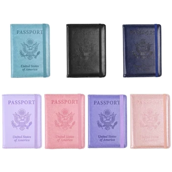 Держатель для проездных документов Удобный и безопасный бумажник для паспорта Модный чехол для паспорта для паспортов, кредитных карт и наличных денег