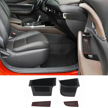 Для 2020-2023 Mazda CX-30 ABS Черный Автомобильный Подлокотник Передней и Задней Двери, Ящик Для Хранения, Контейнерный Лоток, Аксессуары Для Интерьера Автомобиля LHD RHD