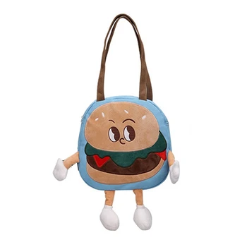 Износостойкая сумка для гамбургеров, простые женские сумки, однотонные сумки через плечо, женские кошельки и сумки