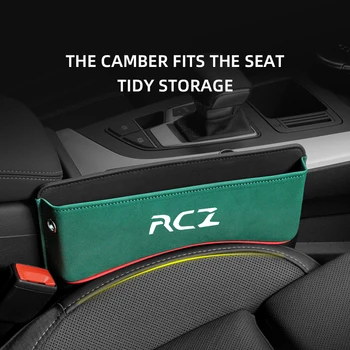 Многофункциональный Ящик для хранения с отверстием для сиденья Peugeot RCZ auto Органайзер для зазоров в Автокресле, Боковая сумка для сиденья, Зарезервированное Отверстие для зарядного кабеля