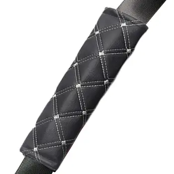 Чехол для ремня безопасности Вентилируемая накладка для плечевого ремня со стеганым рисунком Универсальные накладки для ремней безопасности автомобиля чехлы для ремней безопасности защищают плечо