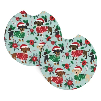 Рождественский подстаканник в виде шиповника, подставка для чашек, силиконовые накладки, противоскользящая подставка для чашек, универсальный размер