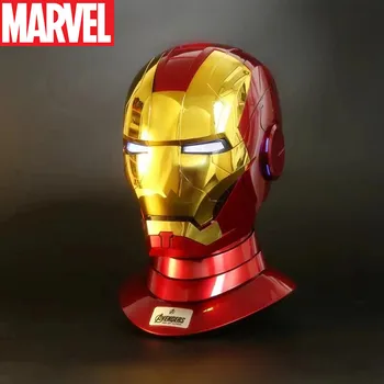 Оригинальный Шлем Marvel Iron Man Mk5 Autoking 1/1 Голосовой Пульт Дистанционного Управления Iron Man Автоматический Шлем-Маска Со Светодиодной Подсветкой Для Мальчиков