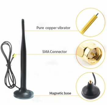 LTE-antena SMA 4G para internal, внутренняя цифровая телевизионная антенна montada 433 беспроводная внешняя телевизионная антенна для портативного телевизора