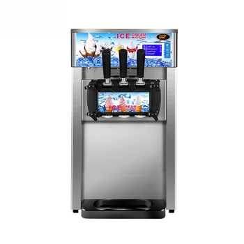 Настольные машины для приготовления мягкого мороженого, автомат для продажи мороженого с одной головкой, автомат для продажи мороженого из нержавеющей стали 1100 Вт