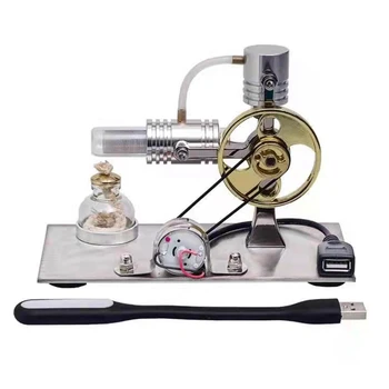 L-образная модель двигателя Стирлинга с разъемом USB и ночником, развивающая игрушка-модель двигателя Стирлинга